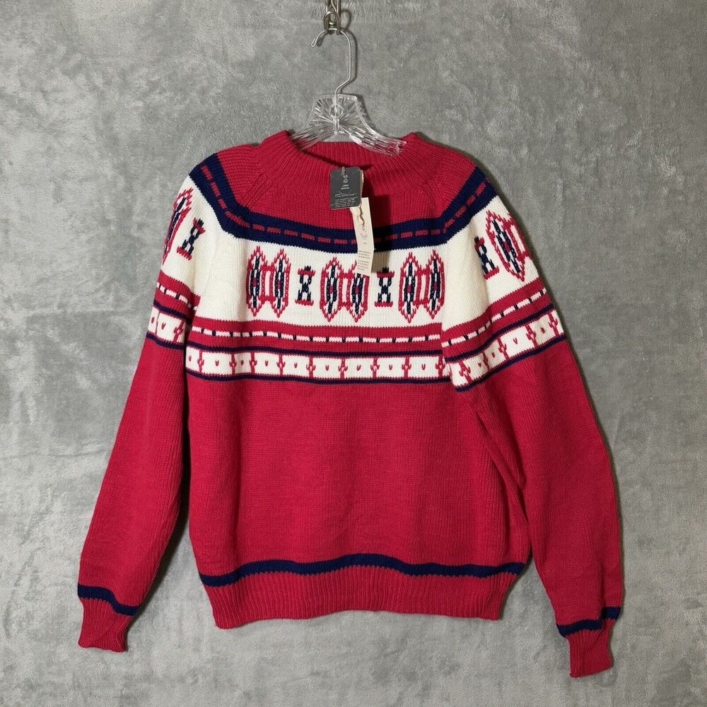 Urban Renewal Sweater Adult Unisex Large Reworked Vintage Fair Isle JC Penney